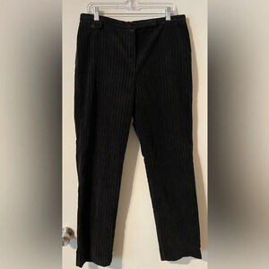 Lauren Ralph Lauren Black Corduroy Trouser Pant Size 12